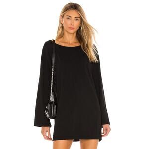 Lovers‎ & Friends Astrid Mini Dress Long Sleeve Cotton Jersey Pullover Size S
